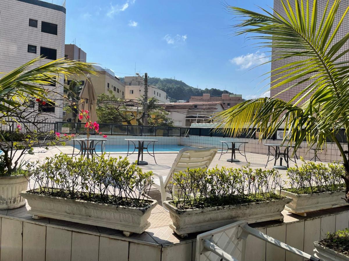 Confortavel Apartamento 1 Dorm Com Piscina E Lazer Guarujá Dış mekan fotoğraf